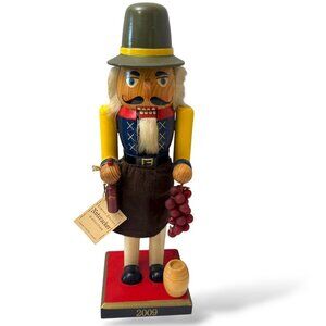 Large Holiday Nutcracker Holding Grapes and Bottle Target Limited Edition 2009